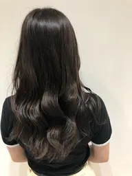 🌸暗くしたい方🌸お客様の髪の未来を守る🍀黒染め不要透明感ケアカラー+クイックトリートメント+コテ巻き