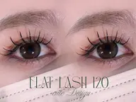 LEDエクステモデル♡フラットラッシュ120本