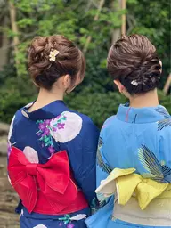 浴衣着付け+ヘアセット