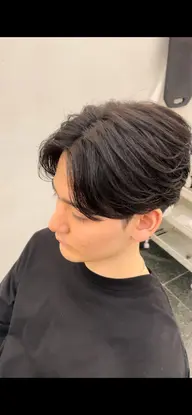 メンズカット+ニュアンスパーマ🔥【 #韓国風パーマ#直毛パーマ #ナチュラルパーマ #ゆるふわパーマ#メンズヘア 】