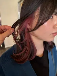 (水曜日限定)🎨レディースデザインカラーorブリーチカラー➕ダメージ補修トリートメント✨