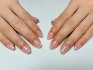 フレンチネイル（オフなし）✨ワンカラー✖️フレンチ🩵