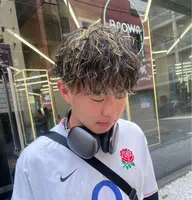 【メンズパーマ】カット＋スパイラルパーマメッシュ！⚡️