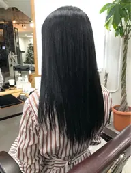 【実習のための！！】黒染めじゃない透明感暗髪カラー💫