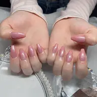 【10本チップ長さだし】 🔆ラメ or 透明ちゅるん系 ワンカラー 🔆
