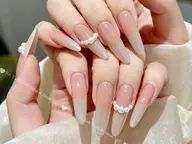 人気限定メニュー🍒🍒🍒チップ長さだし+持ち込みデザイン(デザイン、パーツ2本まで)9980