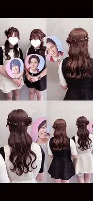 【ペア割】お友達とご一緒に⭕️ライブ、イベント、ヘアセット🪄︎︎🎀🌟量産型ヘアメなども💟🎶
