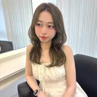 【赤み消しNo.1🌿✨️】透明感オリーブカラー➕小顔レイヤーカット✂️🤍