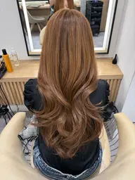 【9月10日10時​〜​限定❤️】メンテナンスカット➕ブリーチなしダブルカラー➕うる艶トリートメント🫧ロング料金なし🍓