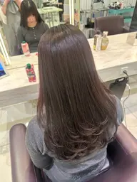 【縮毛矯正】艶髪ストレート+カット+カラー+保湿トリートメント