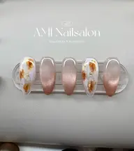 🍂秋ネイル🍂韓国ネイル+中国SNS系の繊細なデザイン🤎 秋ならブラウン、マグネットグラデーション✨自爪オフケア込み