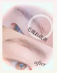 shou shou人気𝐍𝐨. 3.-まゆげパーマ(waxあり) 毛流れ改善パーマ