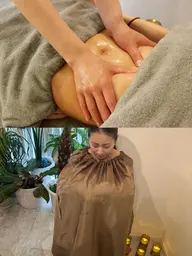 【温活/デトックス🌿人気No.1】漢方よもぎ蒸し＋腸マッサージ（腸もみ）60分｜温活×腸活ペア割◎
