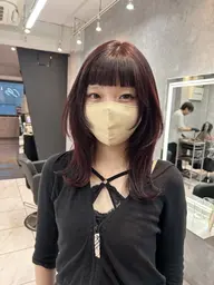 🫧前髪カット+艶カラー+nanoスチームトリートメント🫧