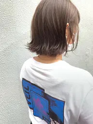 抜け感際立つ🩵カット+カラー