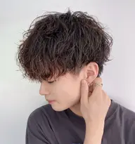 メンズ　スパイラルパーマ＋髪質改善トリートメント