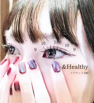 パッチリ感ボリュームほしい方💗&Healthyアンドヘルシー(エク+パーマ)💗フラットラッシュ100本