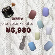 【ご新規様限定】【オフあり】初回オフ無料HAND⭐️ 【マット仕上げ】ワンカラー¥6,980