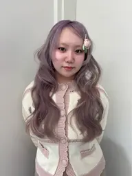 〔人気N♡.1〕ケアブリーチ➕カラー➕高保湿艶トリートメント🍒/ダメージケア剤付🎵ロング料金無🎶