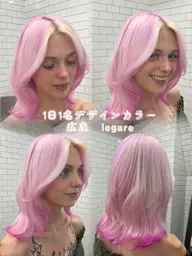 10／16限定　1名のみケアブリーチ使用💕デザインカラー（カット込み）