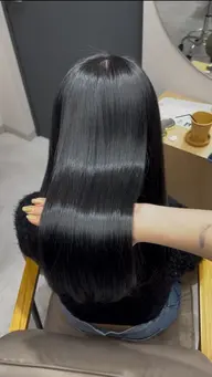 🤍全体縮毛矯正モデル🤍うる艶ナチュラルストレート✨