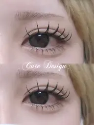 🎀当日限定 上まつげエクステ80本【 flat lash 】(コーティング付)