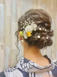ヘアセット＋浴衣着付け