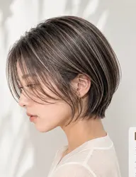 レディースボブorショート カット💇♀️+ハイライト🫧