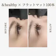 韓国風束感マツエク×&healthy