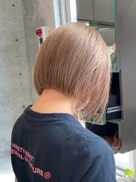 【初来店限定】 カット+ケアブリーチ+カラー+トリートメント