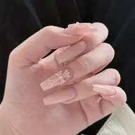 🩵チップ長さだし🩵SNS大人気話題!クロムネイル オフなし