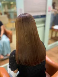【8️⃣月限定クーポン】✨艶髪ストレート✨💖ワンカラー💖➕トリートメント付き🫧