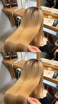 【リピート率90%】🎀貴方の可愛いを作る🎀カラー+髪質改善トリートメント💕ダブルカラー、ブリーチは不可🙅♀️