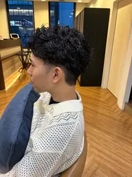 メンズ限定カット+パーマ+眉カット