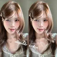 one bleach + one color + Aujua4step(トリートメント)⟡.·*.