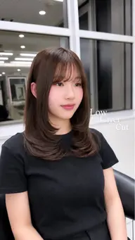 【U35限定】カット✂️+ケアシャンプー🧴ケアトリートメント+ご希望のスタイルを必ず送ってください!😻