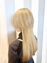 カット+ダブルカラー+美髪酸性ストレート(ポイント矯正)⭐️