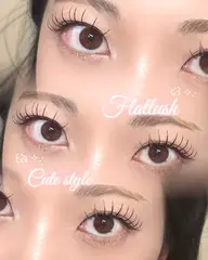 【ミニモ限定モデル価格🏷】束感フラットラッシュ(カシミヤ)120本🪽‪+高級コーティング仕上げ⟡