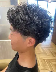 カット＋パーマ（ツイストスパイラル）(シャドーパーマ)