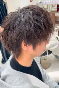 【しっかり動きを出したい方に】似合わせカット+ツイストスパイラルパーマ(強め)