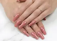 【ロングネイル】チップ長さ出し10本 ＋ ワンカラー✨