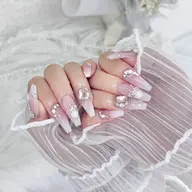 チップ長さ出し+アート10本 🖤 オフ込