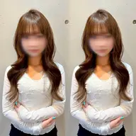 【カット+ワンカラーモデル募集🤎】これからの季節にピッタリなブラウンカラー🍁/ロングレイヤー🐿