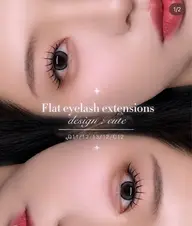 【練習モデル募集】LEDマツエク(フラットラッシュ)120本💕初回オフ無料❕モチ1.5倍~2倍UP✨️