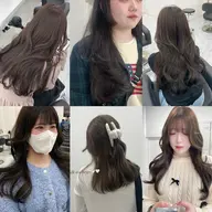 【ベージュ系艶ワンカラー୨୧】オリジナルトリートメント付き炭酸スパ🫧+スタイリング