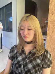 🌼🍉夏休み限定🍧🌼カット×ブリーチありカラー