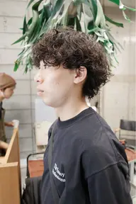メンズカット+似合わせパーマ+カラー