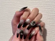 🎀🉐チッブ長さ出し+パーツ2個🎀🉐フラッシュネイル🎀🉐ラメグラデーション🎀🉐ケア込み