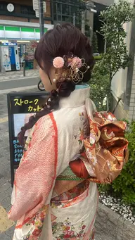 成人式🦋前撮り前に✨振袖着付け+ヘアセット+メイク【こちらのメニューのみすぐ予約不可】