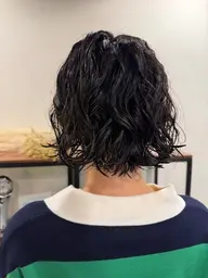 ボブパーマ👩🦱+カット💇♀️(シャンプー付き🧴)※カットなしも🙆🏽♀️